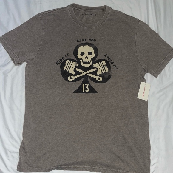 Lucky Brand Other - Gray Graphic T-Shirt